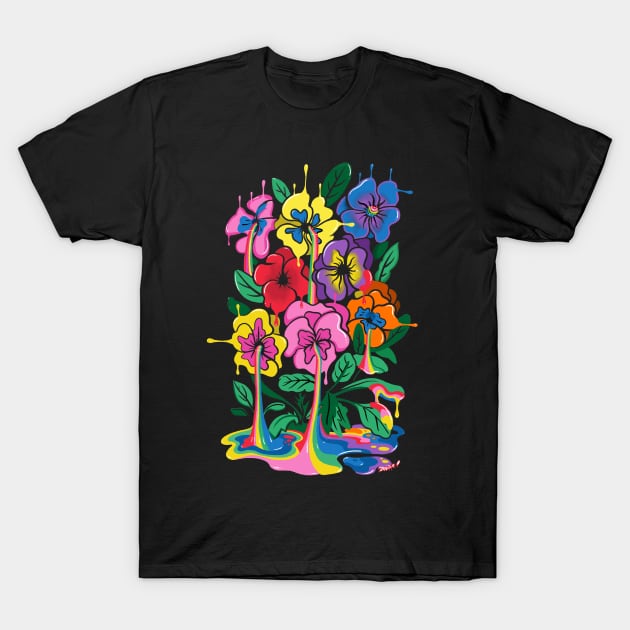 Pansies T-Shirt by ms_wearer